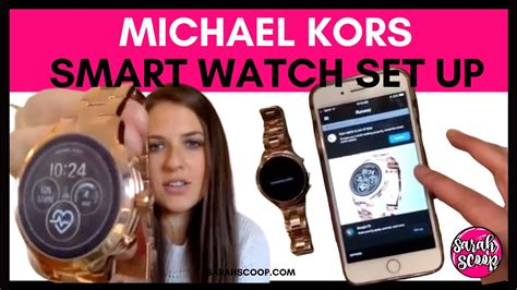 change time on michael kors smartwatch|michael kors watch setup.